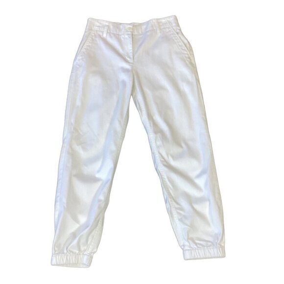 Talbots Jogger Sz XS White Cotton Tencel Spandex #287D - Picture 1 of 8